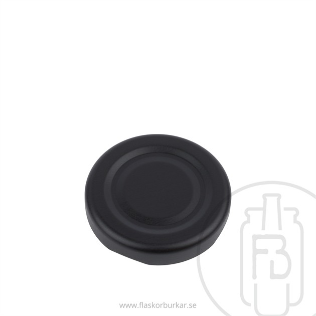 Twist off lid, 43mm, Black matte